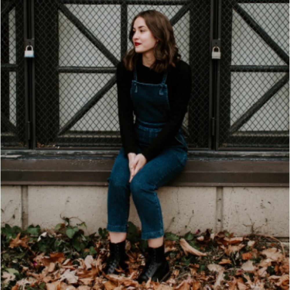 Loup Dark Blue Women's Denim Overalls